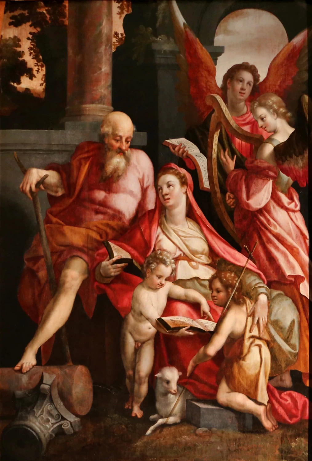 Bartholomeus Spranger - Sacra Famiglia con Giovannino e un angelo, Fesch Museum
